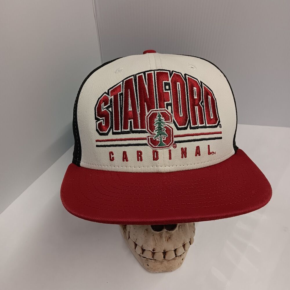 Stanford Cardinal New Era 9FIFTY Snapback Hat College Tree Spellout Redwood